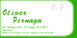 oliver pirnaga business card
